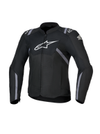 Alpinestars Honda Damen Stella T-SPS Air V2 Jacke, Textil-Motorradjacke für Frauen, Schwarz mit weißen Alpinestars und Honda Logos, graue Streifenakzente, perforierte Mesh-Einsätze für Luftzirkulation, sportliche Passform