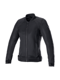Alpinestars Eloise V2 Air Jacke, Damen-Motorradjacke im Bomber-Stil, Schwarz, atmungsaktives Mesh-Gewebe, Tech-Air® Ready