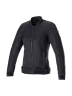 Alpinestars Eloise V2 Air Jacke, Damen-Motorradjacke im Bomber-Stil, Schwarz, atmungsaktives Mesh-Gewebe, Tech-Air® Ready