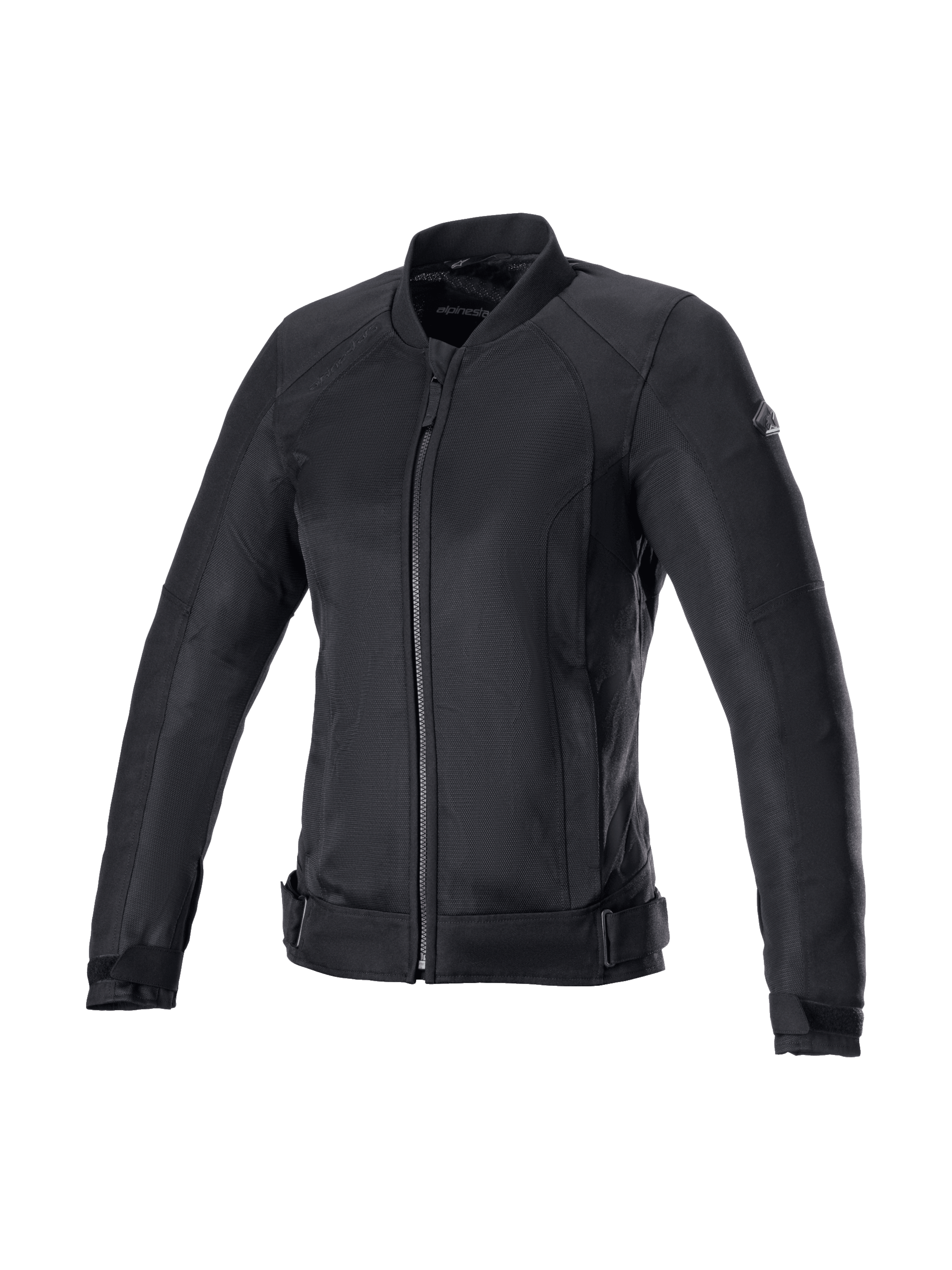 Alpinestars Eloise V2 Air Jacke, Damen-Motorradjacke im Bomber-Stil, Schwarz, atmungsaktives Mesh-Gewebe, Tech-Air® Ready