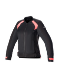 Alpinestars Eloise V2 Air Jacke, Damen-Motorradjacke aus Textil, Schwarz und Diva Rosa, Mesh-Einsätze, Tech-Air®-kompatibel.