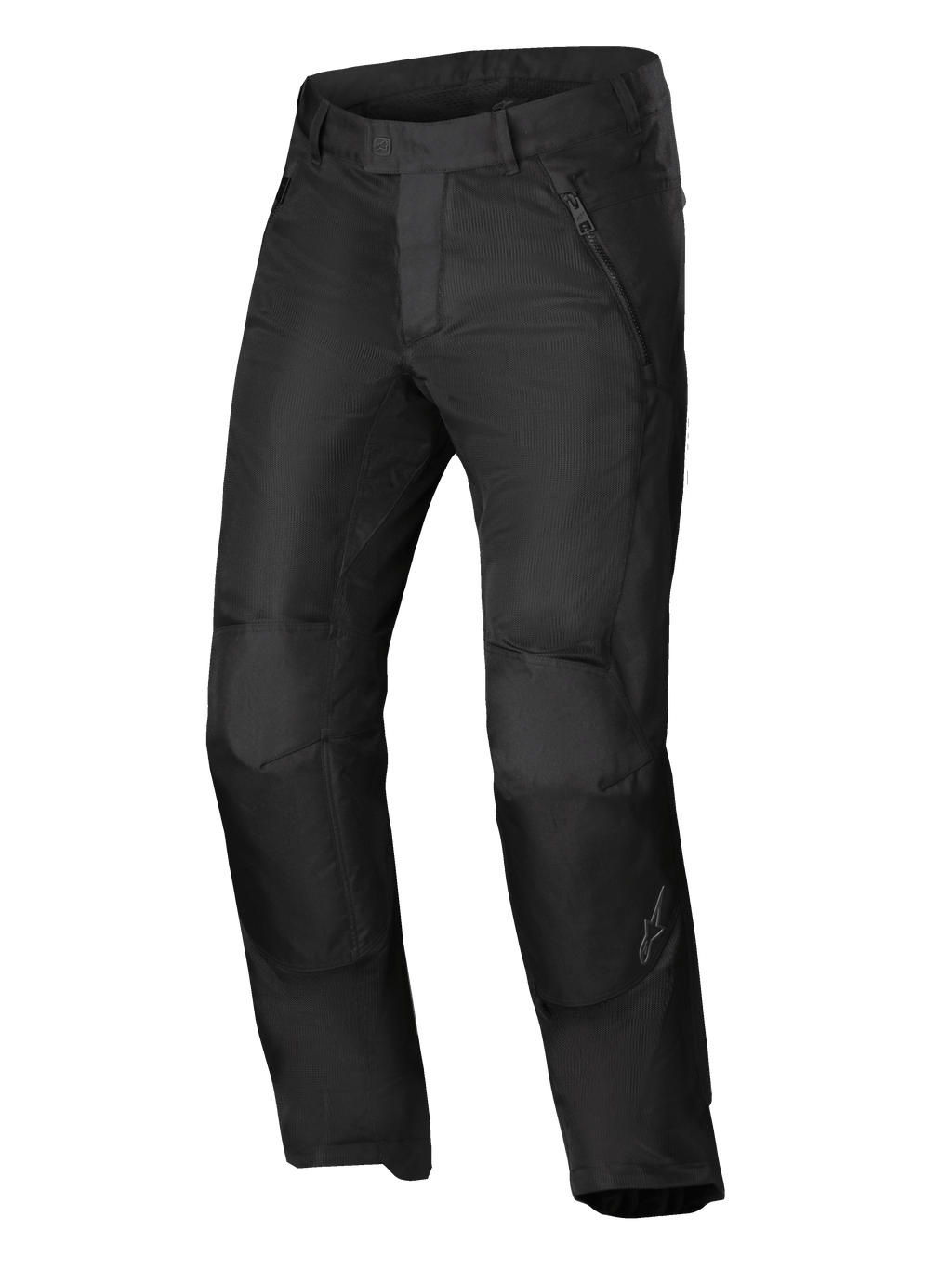 Alpinestars C-1 Air Pants, men's urban motorcycle textile pants in Black, CE Certified Class A airflow-oriented riding apparel with mesh panels
