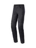 Alpinestars Cerium Tech Stretch Riding Denim, Men's slim fit urban motorcycle pants in Black Rinse with CE protection.