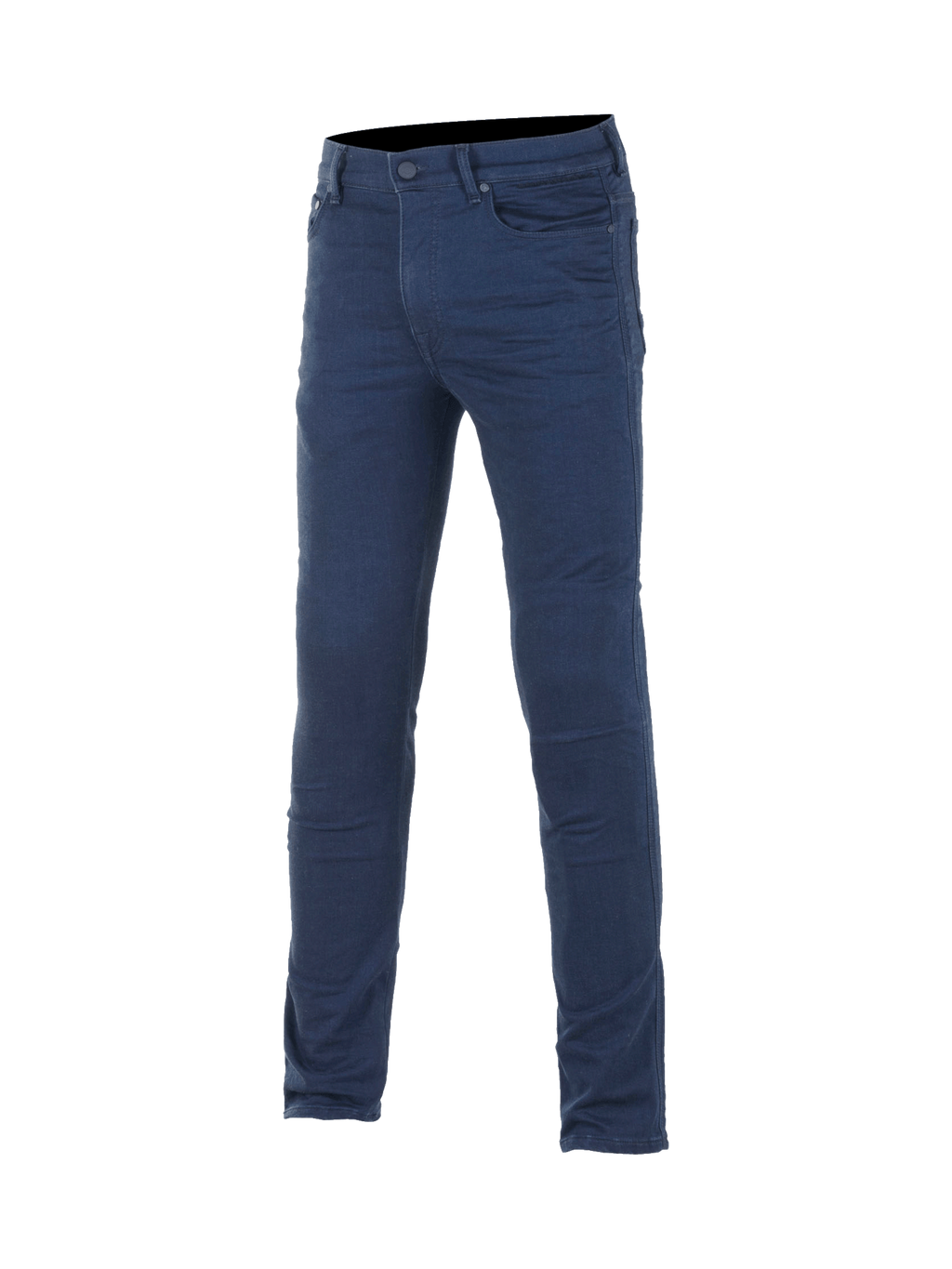 Alpinestars Cerium Tech Stretch Motorrad-Jeans, schmale Passform für Herren, Blau, CE-zertifiziert mit Nucleon Plus Protektoren.