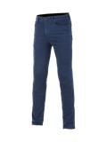 Alpinestars Cerium Tech Stretch Motorrad-Jeans, schmale Passform für Herren, Blau, CE-zertifiziert mit Nucleon Plus Protektoren.