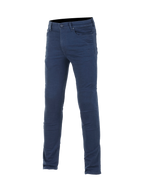 Alpinestars Cerium Tech Stretch Motorrad-Jeans, schmale Passform für Herren, Blau, CE-zertifiziert mit Nucleon Plus Protektoren.