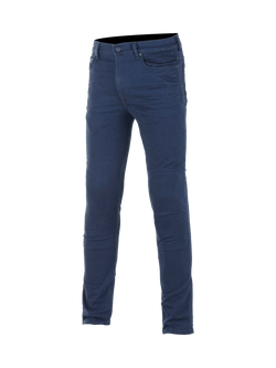 Alpinestars Cerium Tech Stretch Riding Denim, Men's Slim Fit Motorcycle Pants, Rinse Blue, CE Certified Nucleon Plus protection.