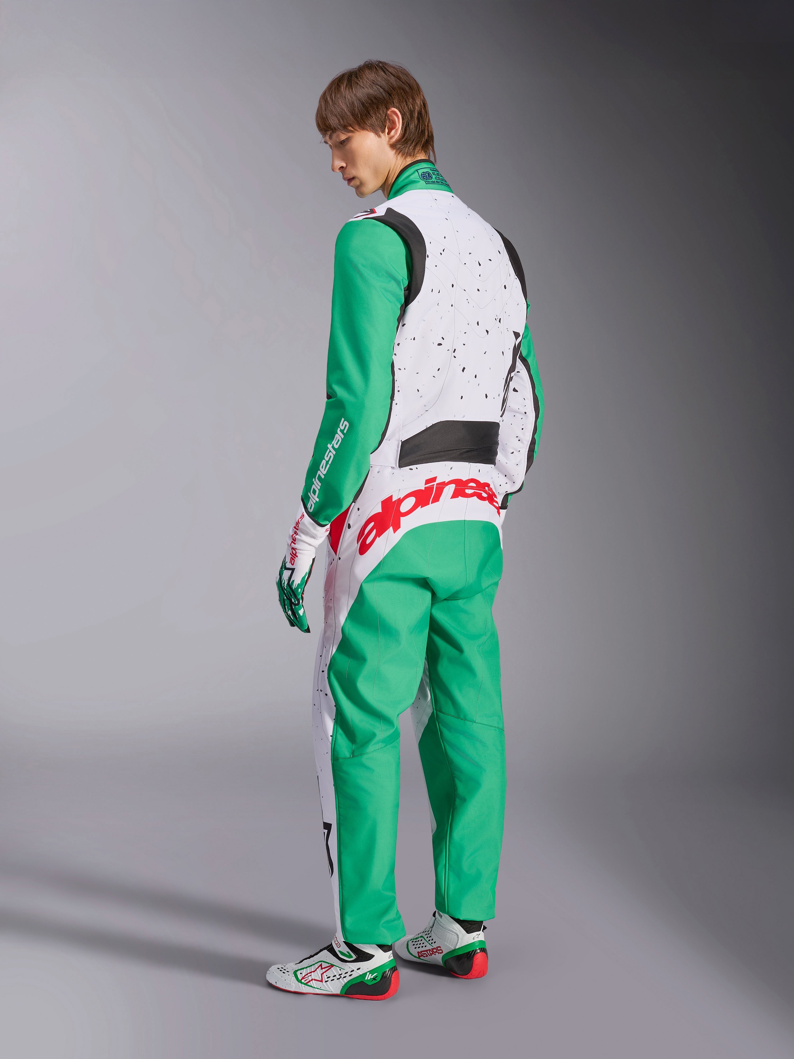 ギロモン KMX-9 V3 Graphic 6 - White Karting Suit | Alpinestars®