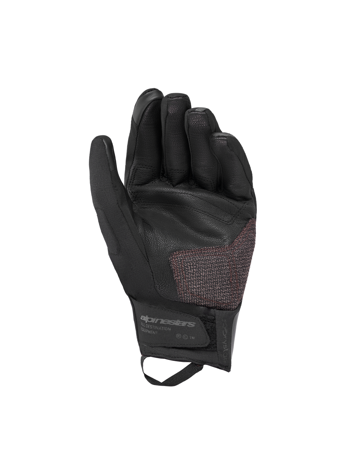 Alpinestars Harok Pro Drystar Handschuhe, Motorradhandschuhe, Schwarz, mit Ziegenlederhandfläche und Aramidverstärkung an der Sturzzone