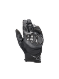 Alpinestars SMX-1 Drystar Handschuhe, wasserdichte Herren-Motorradhandschuhe, Schwarz, Carbon-Knöchelschutz, kurzes Bündchen, Leder-Textil-Konstruktion für Road-Racing.