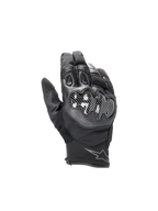 Alpinestars SMX-1 Drystar Handschuhe, wasserdichte Herren-Motorradhandschuhe, Schwarz, Carbon-Knöchelschutz, kurzes Bündchen, Leder-Textil-Konstruktion für Road-Racing.