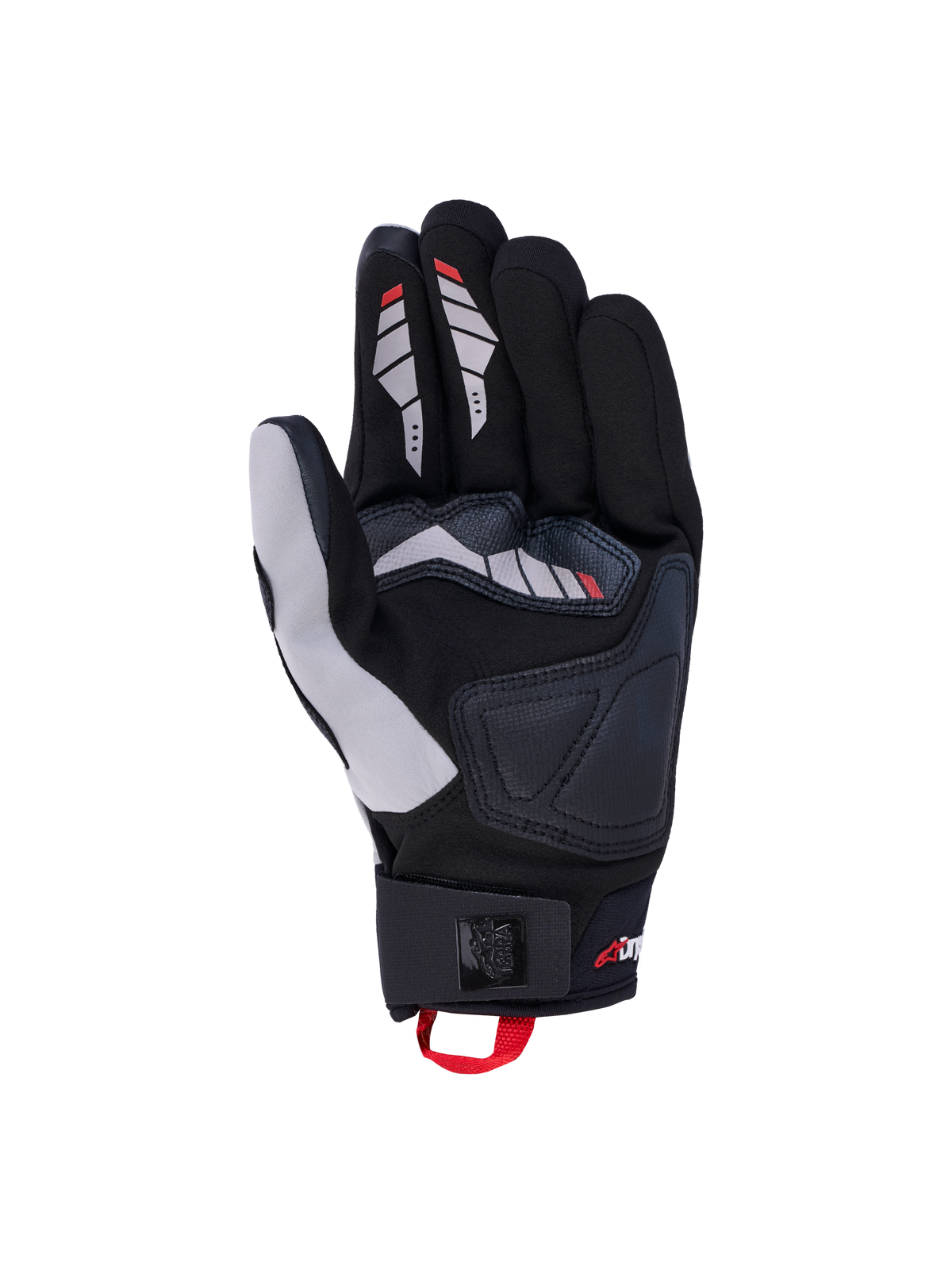 Alpinestars Maxdura Drystar Handschuhe, All-Terrain-Motorradhandschuhe, Grau und Schwarz, wasserdichte Dual-Sport-Handschuhe mit Veloursleder-Innenhand und TPR-Schutz