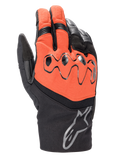 Alpinestars Hyde XT Drystar® XF Handschuhe, Motorrad-Tourenhandschuhe, Fire Red und Schwarz, mit schützendem viskoelastischem Knöchelschutz, Alpinestars-Logo auf der Stulpe, wasserfeste Textil- und Lederkonstruktion