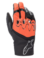 Alpinestars Hyde XT Drystar® XF Handschuhe, Motorrad-Tourenhandschuhe, Fire Red und Schwarz, mit schützendem viskoelastischem Knöchelschutz, Alpinestars-Logo auf der Stulpe, wasserfeste Textil- und Lederkonstruktion