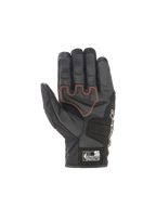 Alpinestars SMX Z Drystar® Handschuhe, wasserdichte Motorrad-Sporthandschuhe, Schwarz mit roten Nähten, aus Ziegenleder.