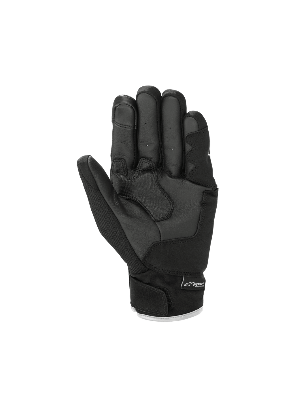 Alpinestars S-Max Drystar® Handschuhe, wasserdichte Motorradhandschuhe, Schwarz, Lederhandfläche, CE-zertifiziert.