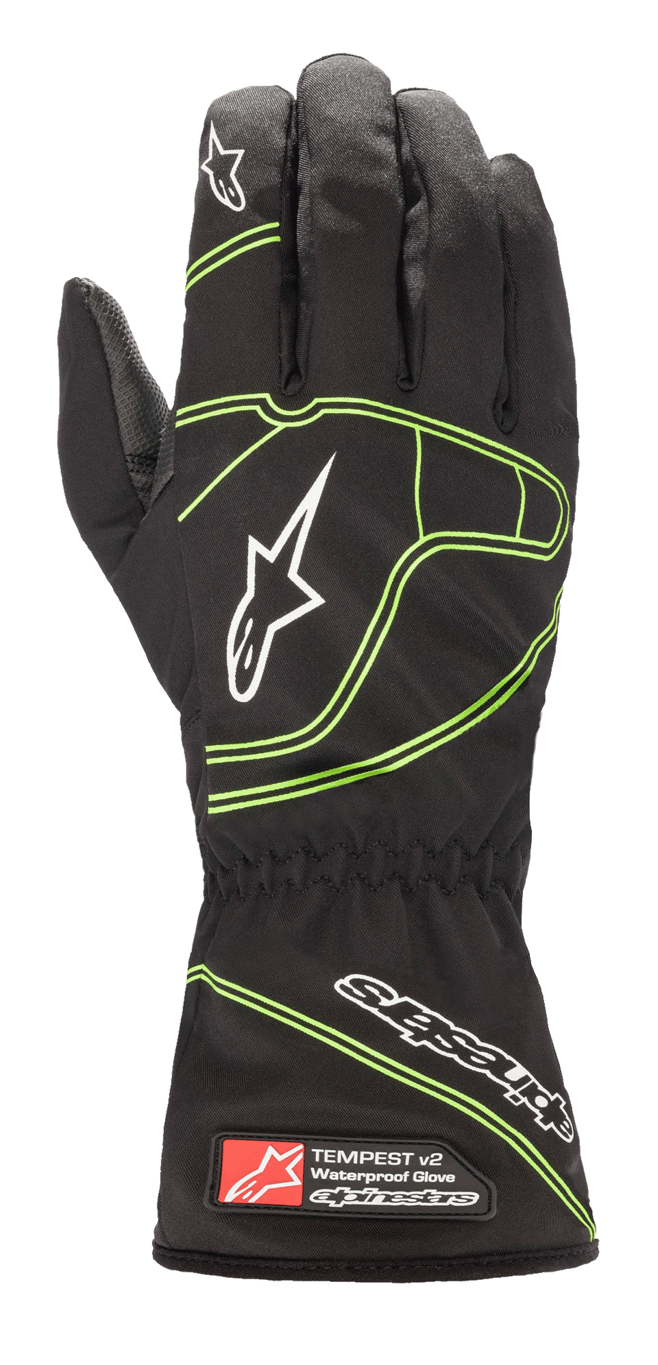 wasserdicht handschuhe Jugend-Tempest V2 Wasserdichte - Schwarz Kart Handschuhe