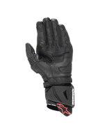 Alpinestars GP Pro R4 Handschuhe, Racing-Motorradhandschuhe für Herren, Schwarz, Handfläche aus Känguruleder mit Handflächenslider, DFS-Manschette, CE-zertifiziert