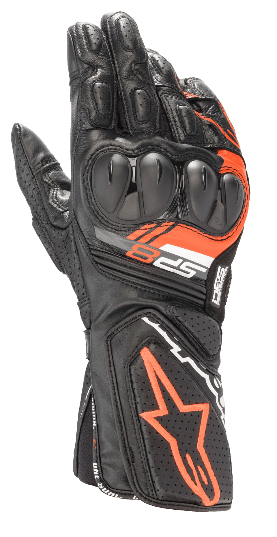 motorrad handschuhe orange SP-8 V3 - Schwarz Motorrad Handschuhe