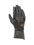 Alpinestars SP-8 V3 Handschuhe, Herren, Schwarz, Leder, Ansicht der Handfläche mit Grip und verstellbarer Manschette, Road Racing.