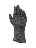 Alpinestars SP-8 V3 Motorradhandschuhe für Herren, Schwarz, aus Leder mit doppeltem Knöchelschutz, CE-zertifiziert.