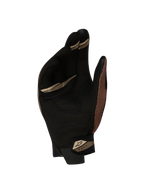 Alpinestars Megawatt V 2 Air Handschuhe, Motocross- und Enduro-Handschuhe in Schwarz und Braun, Handinnenfläche mit synthetischer Wildleder-Konstruktion, ergonomischem Griff und sicherem Bündchenverschluss