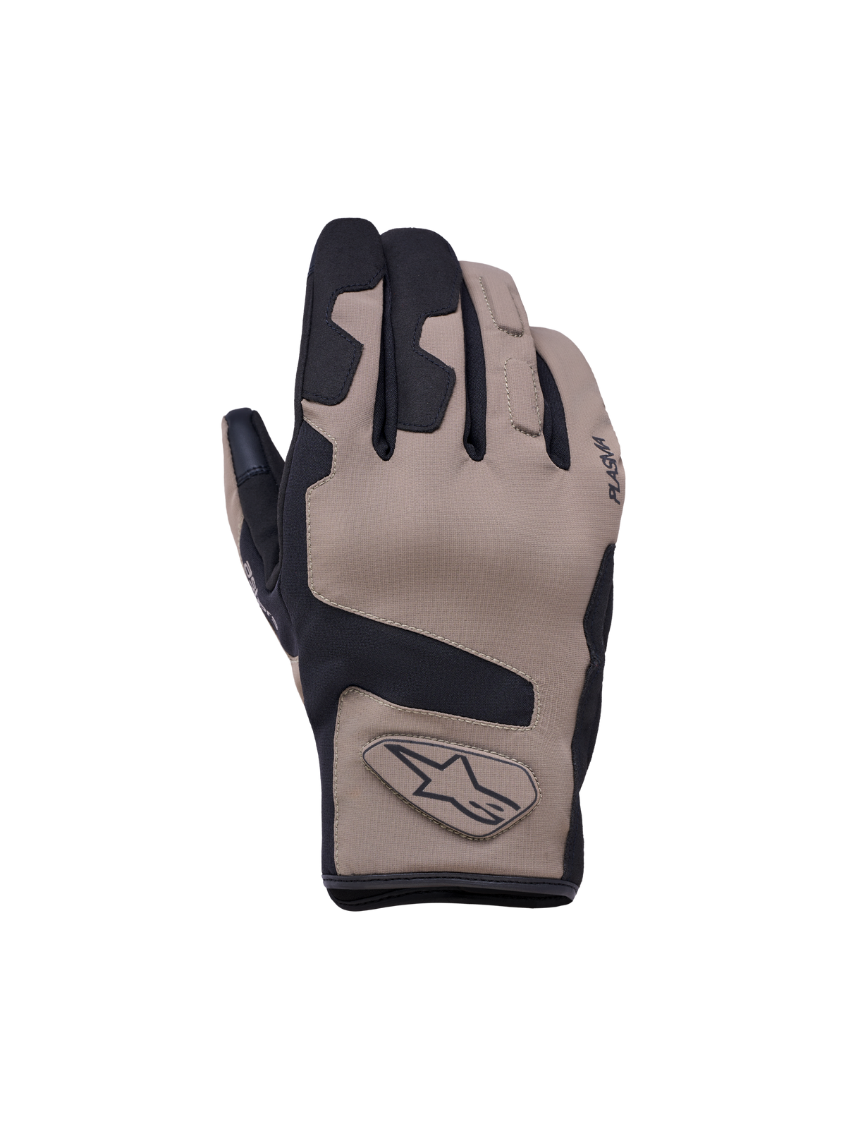 Alpinestars Ignite Drystar Insulated Handschuhe, wasserdichte Motorradhandschuhe in Braun und Schwarz mit Drystar Membran, Thinsulate Isolierung und Plasma Knöchelschutz.