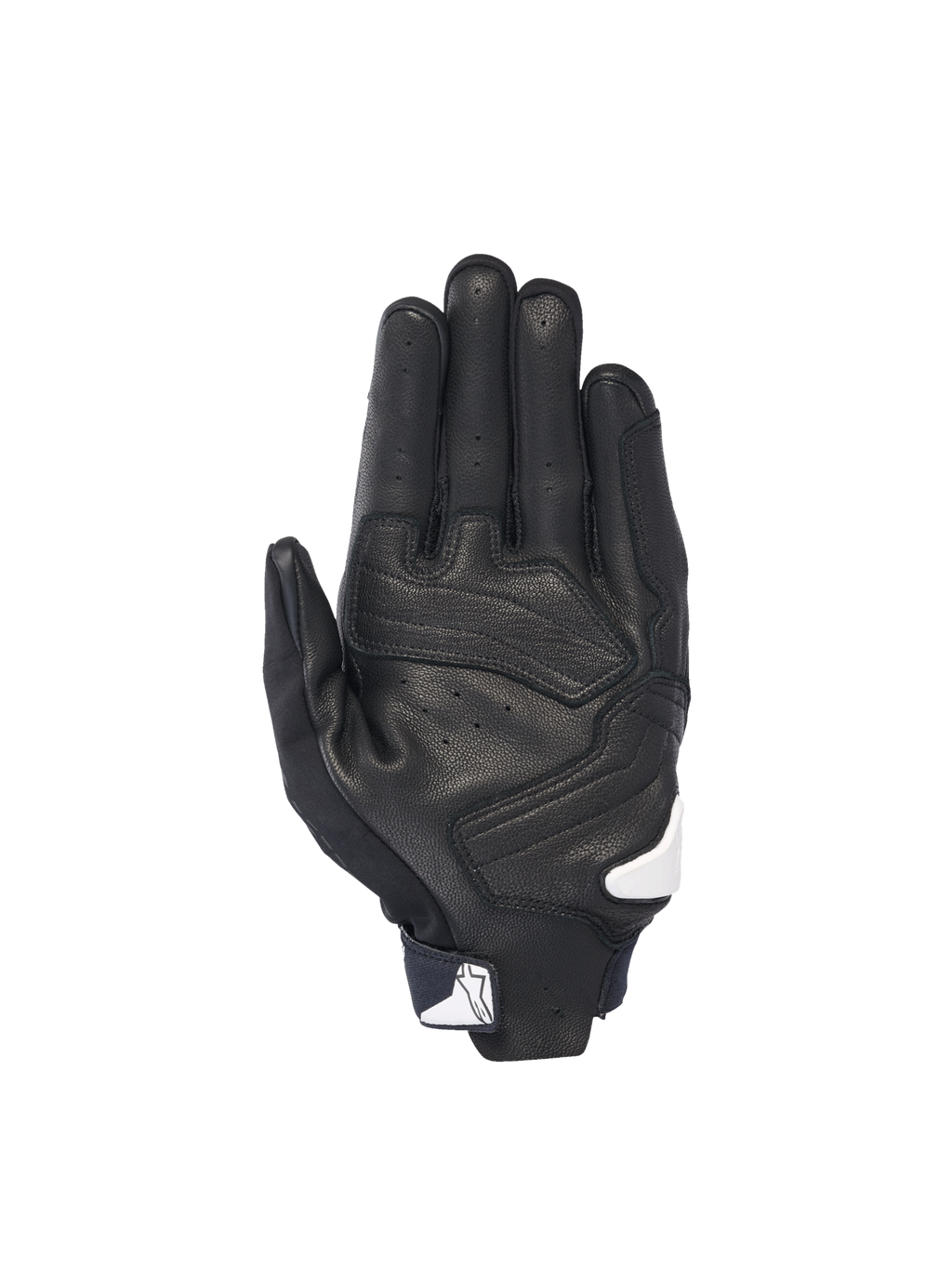 Alpinestars SP X 7 Handschuhe, Herren-Motorradhandschuhe, Schwarz und Weiß, perforiertes Leder mit Handflächen-Slidern.