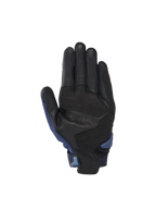 Alpinestars SP X 3 Handschuhe, Motorradhandschuhe für den Straßenrennsport, Herren, Schwarz und Dunkelblau, perforierte Lederhandfläche mit synthetischen Verstärkungen.