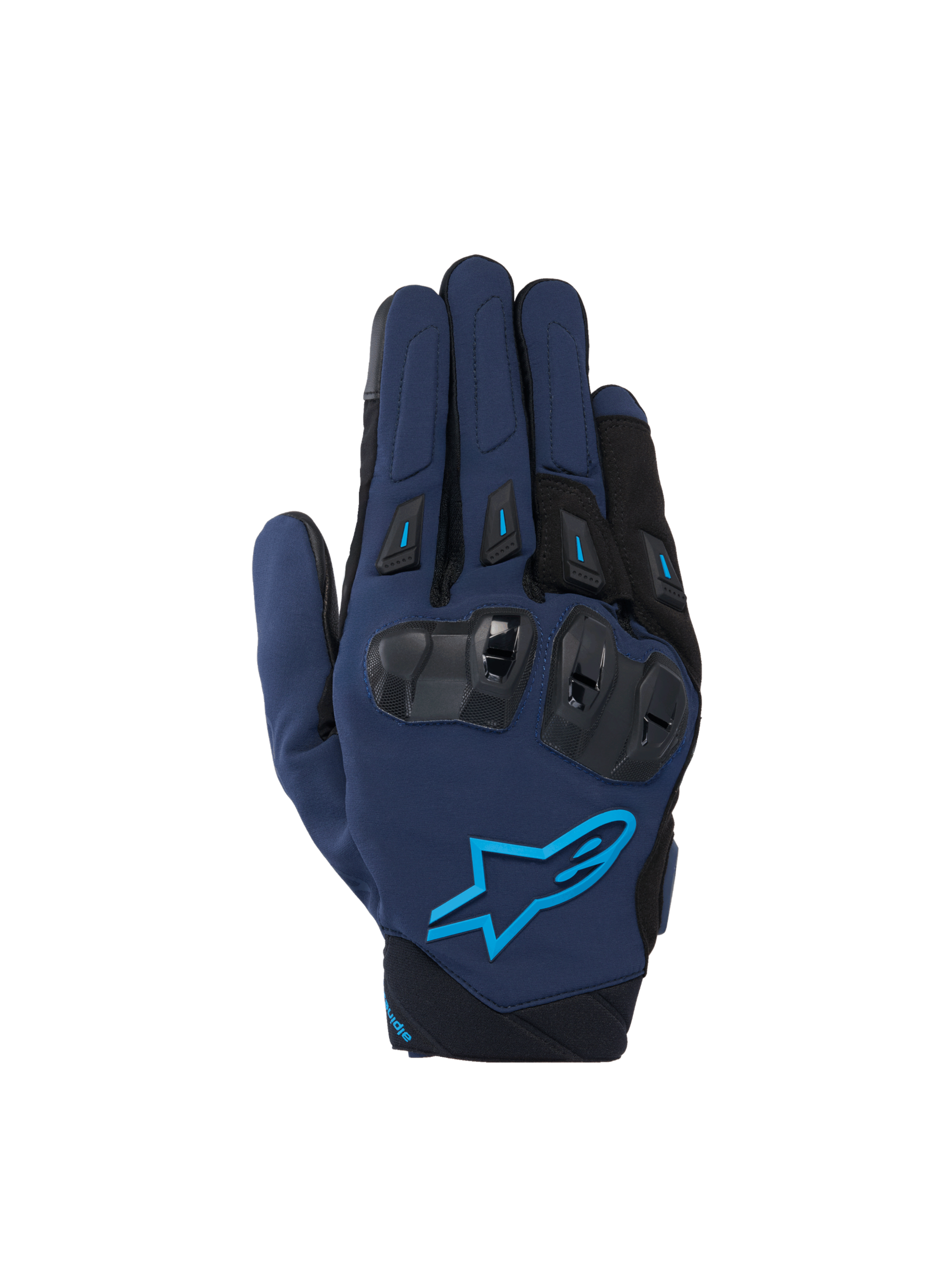 Alpinestars SP X 3 Handschuhe, Motorradhandschuhe für Herren, Dunkelblau und Blau, mit TPU-Knöchelschutz