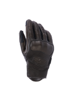 Alpinestars Mustang V3 Lederhandschuhe, Urban-Motorradhandschuhe, Dunkelbraun und Schwarz, mit laserperforierter Ziegenlederkonstruktion, integriertem Knöchelschutz und geprägtem Logo, kurzes Manschettendesign