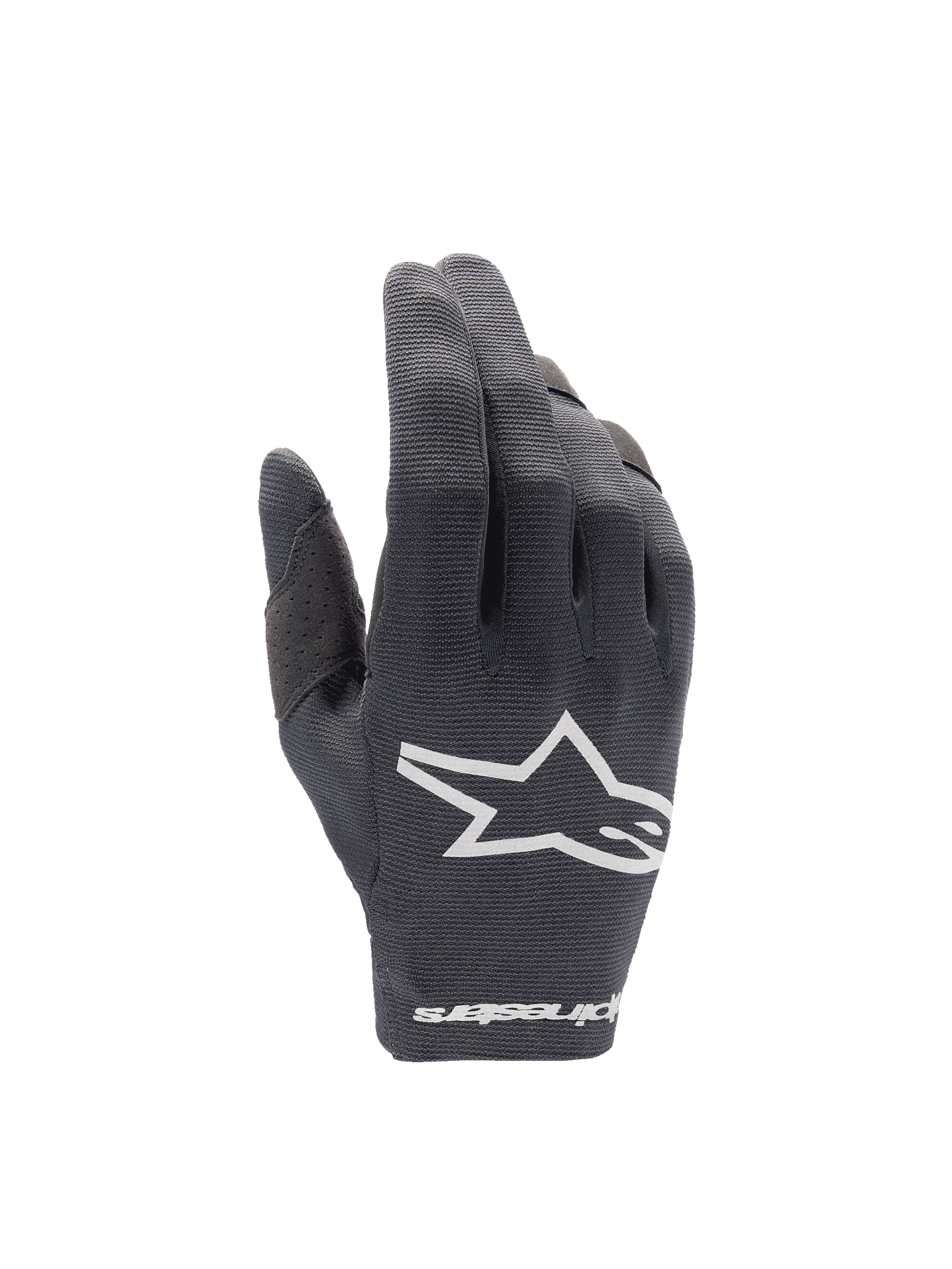 Alpinestars 2025 Radar Handschuhe, leichte Motocross-Handschuhe für Herren, Schwarz und Weiß, Stretch-Textilrücken mit Alpinestars-Logo, Offroad-Ausrüstung.