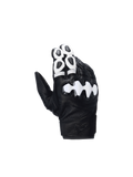Alpinestars Celer V3 Handschuhe, Motorradhandschuhe, Schwarz und Weiß, Ziegenleder mit robustem PU-Knöchelschutz