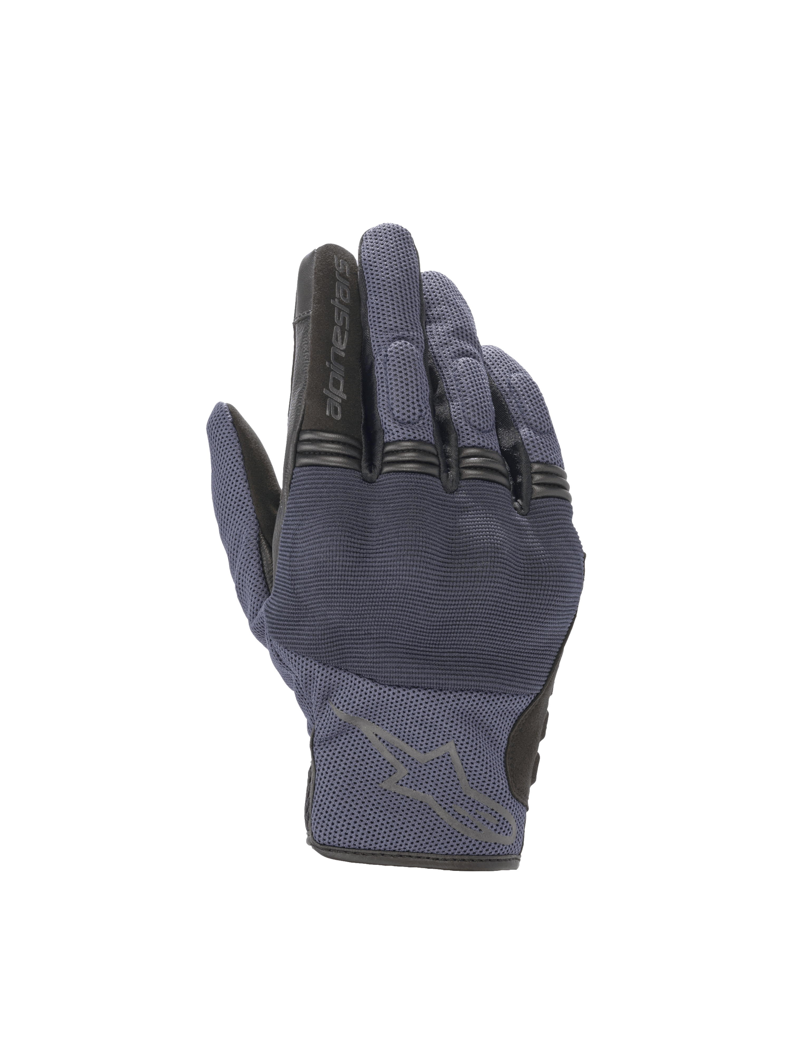 Alpinestars Copper Handschuhe, urbane Herren-Motorradhandschuhe, Blau und Schwarz, mit Hartschalen-Knöchelschutz.