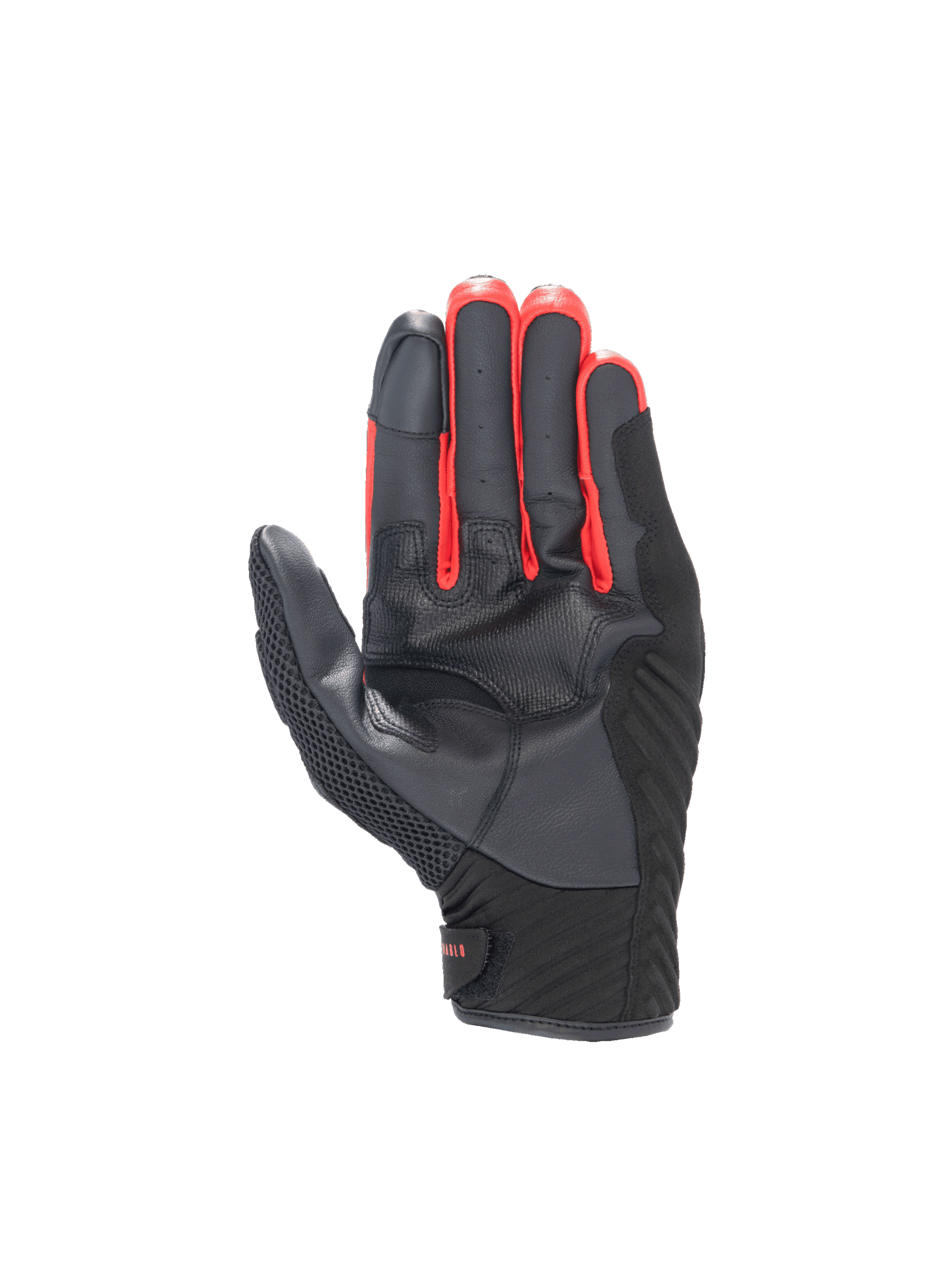 Alpinestars FQ20 SMX-1 Air V2 Monster Handschuhe, Motorradhandschuhe in Schwarz und Rot mit griffiger Lederhandfläche.