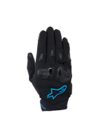 Alpinestars Stella SP X 3 Damen-Motorradhandschuhe, Schwarz und Blau, mit TPU-Knöchelschutz und atmungsaktivem 3D-Mesh.