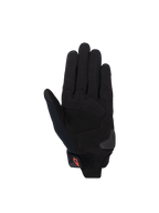 Alpinestars Stella SP X 1 Damen-Motorradhandschuhe, Handflächenansicht in Schwarz und Rot, Synthetikleder mit TPR-Slider.