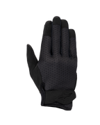 Alpinestars Stated Air Damen-Handschuhe, Motorradhandschuhe, Schwarz, belüfteter Mesh-Handrücken, ergonomischer Handgelenkverschluss mit geprägtem Logo, verstärkte Fingerspitzen, stromlinienförmiges urbanes Design
