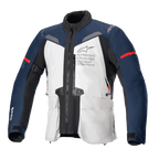 Alpinestars ST-7 2L GORE-TEX Jacke, Adventure Touring Motorradjacke, Eisgrau, Dunkelblau und Schwarz, wasserdichte GORE-TEX laminierte Konstruktion, CE-zertifiziert