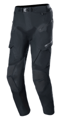 Alpinestars Boulder 3L GORE-TEX Hose, Adventure-Motorradhose, Schwarz, technisches Textildesign mit Magnetschnallen-Verschluss an der Taille, verstärkte Kniepartien mit strukturierten Einsätzen, mehrere Reißverschluss- und Cargotaschen, vorgeformte ergonomische Passform