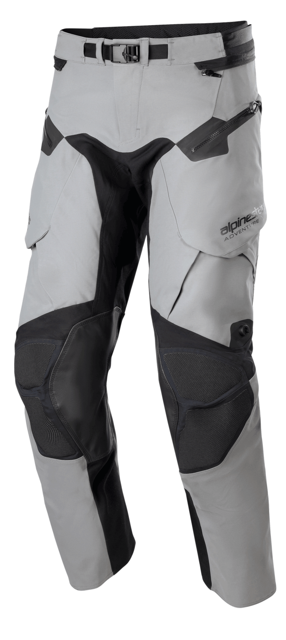 Alpinestars Boulder 3L GORE-TEX Hose, Motorrad-Adventure-Touring-Hose, Dunkelgrau und Schwarz, mit verstärkten Superfabric-Knieeinsätzen, Cargotaschen mit Reißverschluss und verstellbarem Taillengürtel, strapazierfähige wasserdichte Konstruktion für Offroad- und Abenteuerfahrten