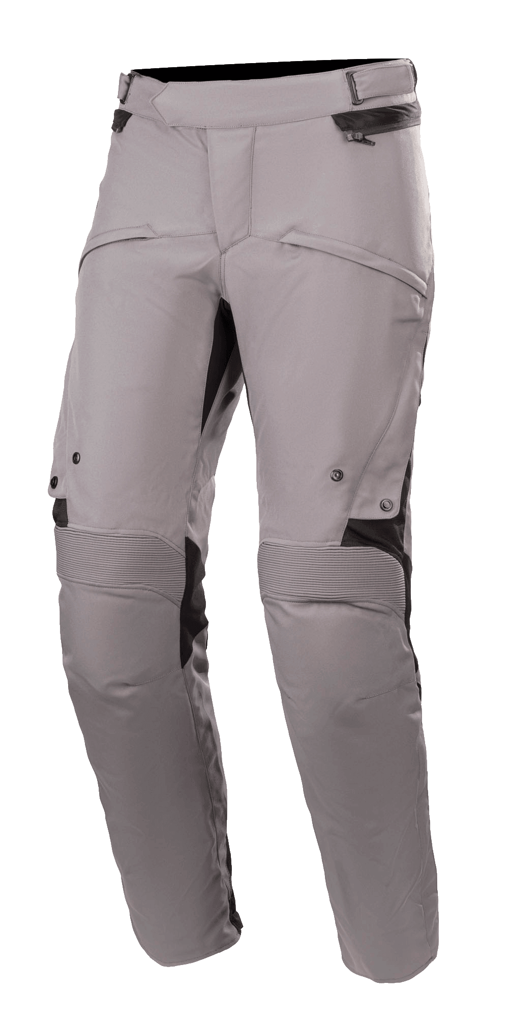 Alpinestars Road Pro GORE-TEX Hose, Motorrad-Touringhose, Dunkelgrau und Schwarz, mit Akkordeon-Stretcheinsätzen an den Knien, verstellbaren Taillenriemen, Belüftungsöffnungen und Taschen mit Reißverschlüssen, strapazierfähige technische Textilkonstruktion
