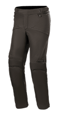Alpinestars Stella Road Pro GORE-TEX Hose, Damen-Motorradtourenhose, Schwarz, wasserdichtes und atmungsaktives Textil, vorgeformte Knie mit verstärktem Rippgewebe, Hüfttaschen mit Reißverschluss und verstellbare Taillenriemen