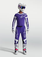 Alpinestars Supertech Vesta Hose, Motocross-Hose für Herren, Dunkelblau und Weiß, athletische Passform, Ripstop-Gewebe.