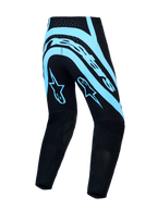 Alpinestars Supertech Vesta Motocrosshose, Herren, Schwarz und Türkis, mit Stretch-Ripstop und athletischer Rennpassform.