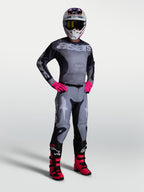 Alpinestars Racer Amber Hose, Motocross-Hose und Ausrüstungsset für Herren, Grau und Pink, strapazierfähiges 600D-Polygewebe, sportliche Rennpassform für Offroad-Einsätze.