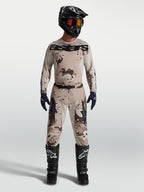 Alpinestars Racer Lone Hose und Trikot, Motocross-Set für Herren in Desert Camo Schwarz mit Stiefeln.