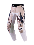 Alpinestars Racer Lone Motocrosshose für Herren, Desert Camo und Schwarz, mit magnetischem Taillenverschluss und Lederknien.