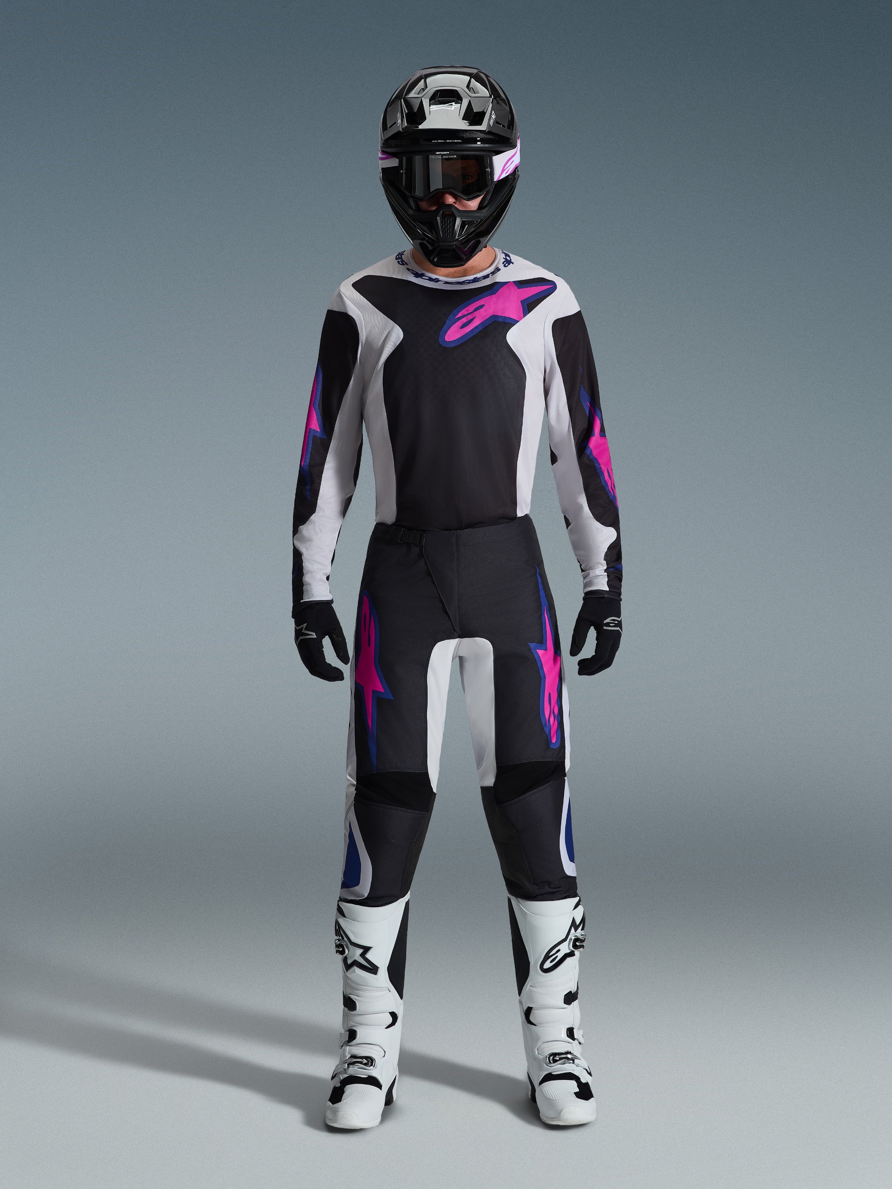 2026 Fluid Grid - Black MX Pants | Alpinestars®