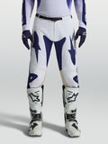 Alpinestars Racer Air Amber Pants, perforated Blue and White motocross pants for high-performance off-road riding.
